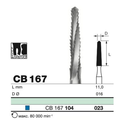 Бор твс D+Z / CB 167 104.023  Линдемана