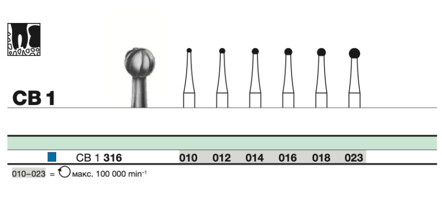 Бор твс D+Z / CB 1 316. 016 хирургический