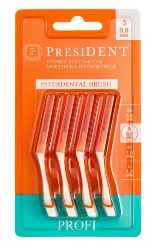 Ершики межзубные PRESIDENT PROFI Soft picкs  арт 308